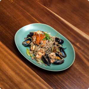 Fruits de mer sautés à la sauce Soja